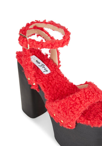 Superior Platform Heels - Red