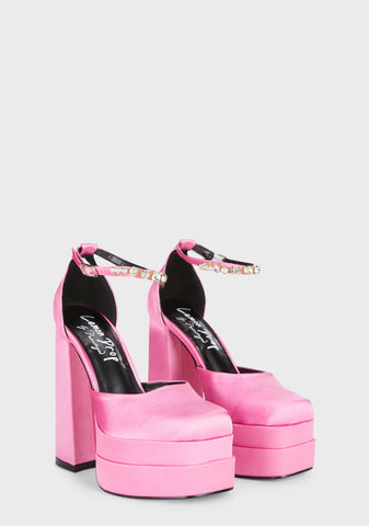 Typhoon Platform Heels - Pink