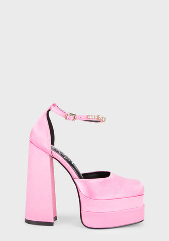 Typhoon Platform Heels - Pink