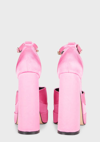 Typhoon Platform Heels - Pink