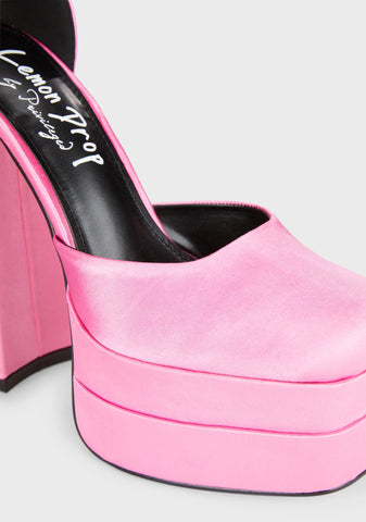 Typhoon Platform Heels - Pink