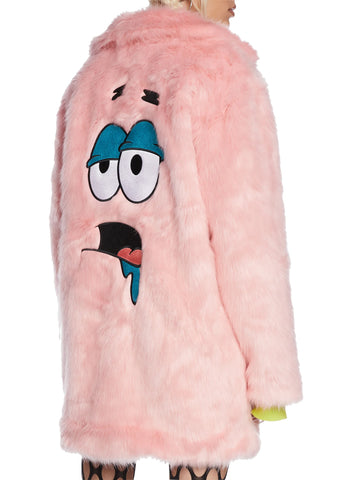 I'm With Dummy Faux Fur Coat