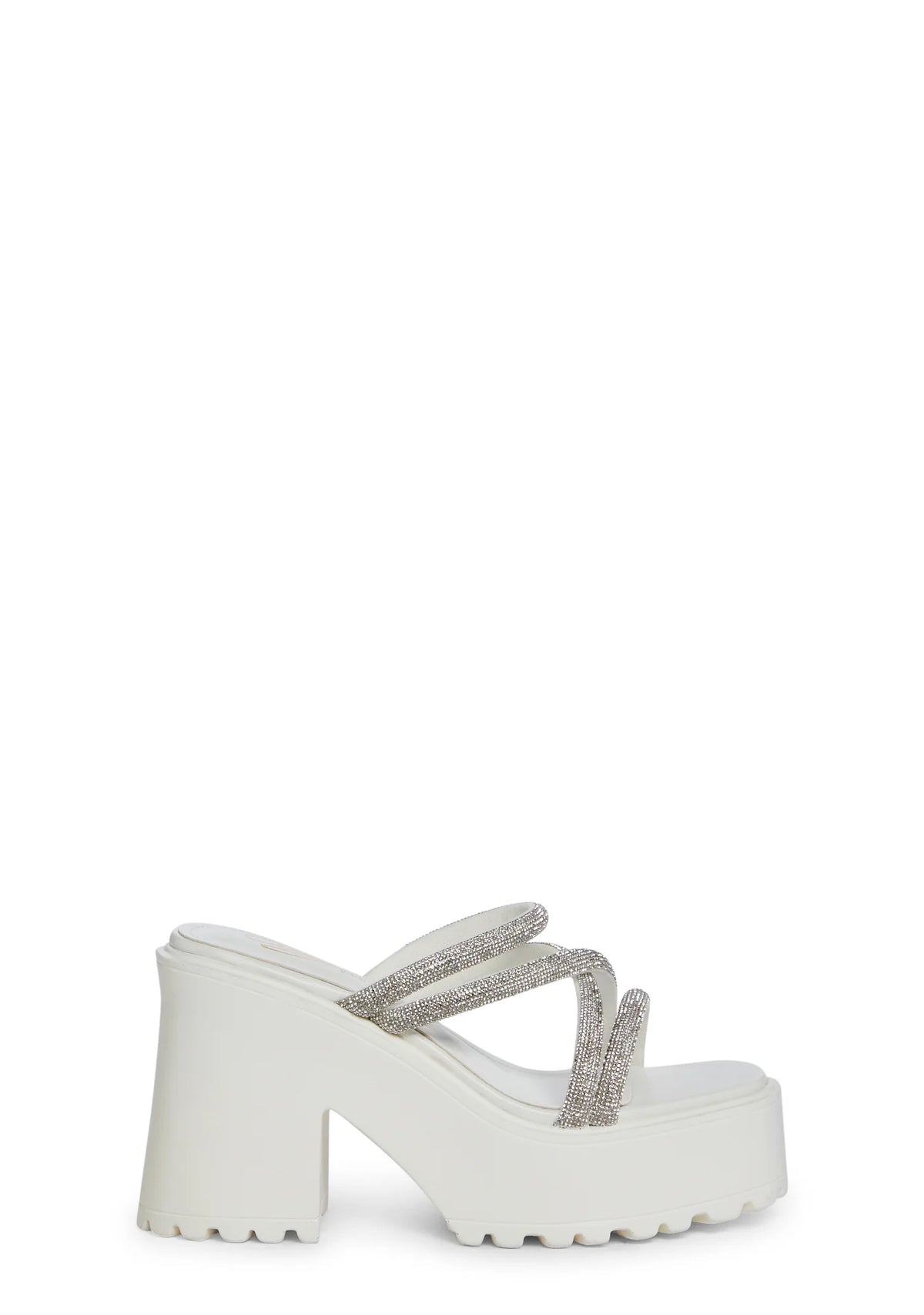 Chic Moment Wedge Heels- White