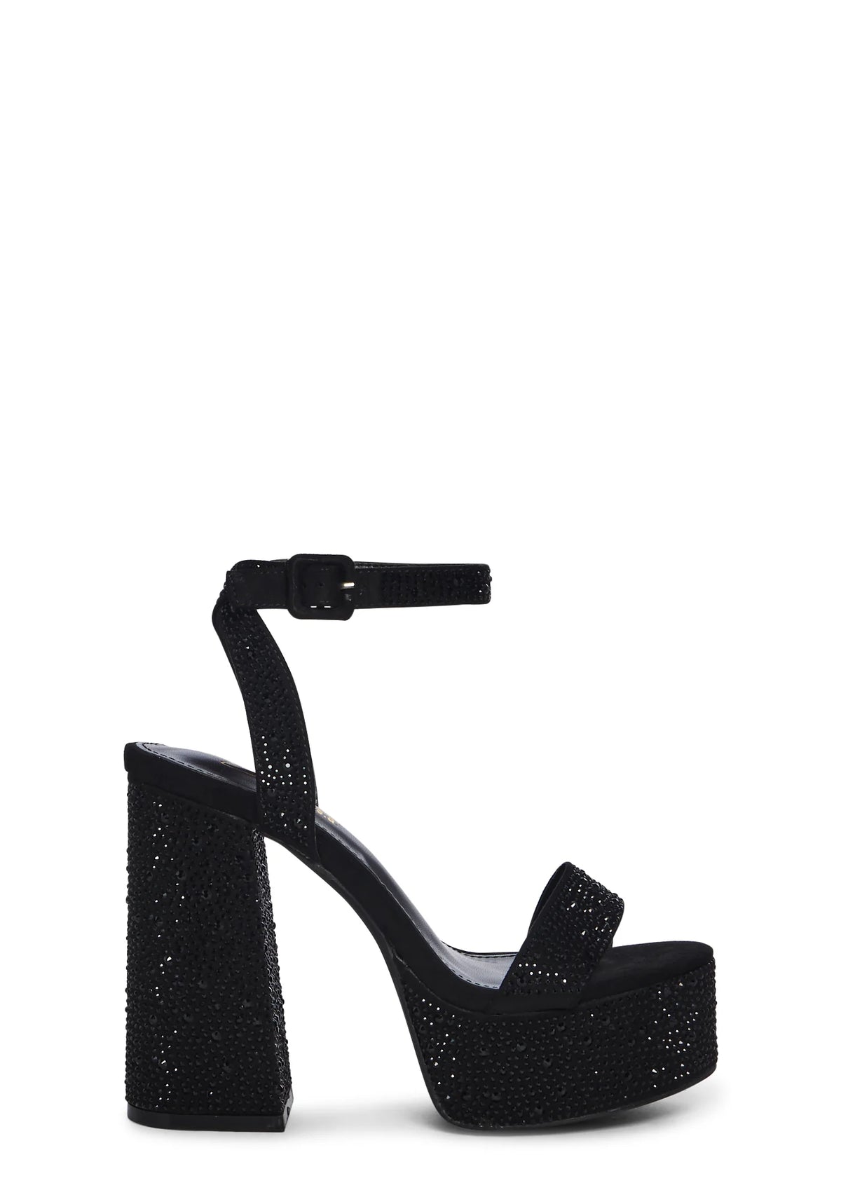 Late Night Dance Block Heels- Black
