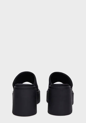 Sabeena Chunky Mule Round Toe Sandals