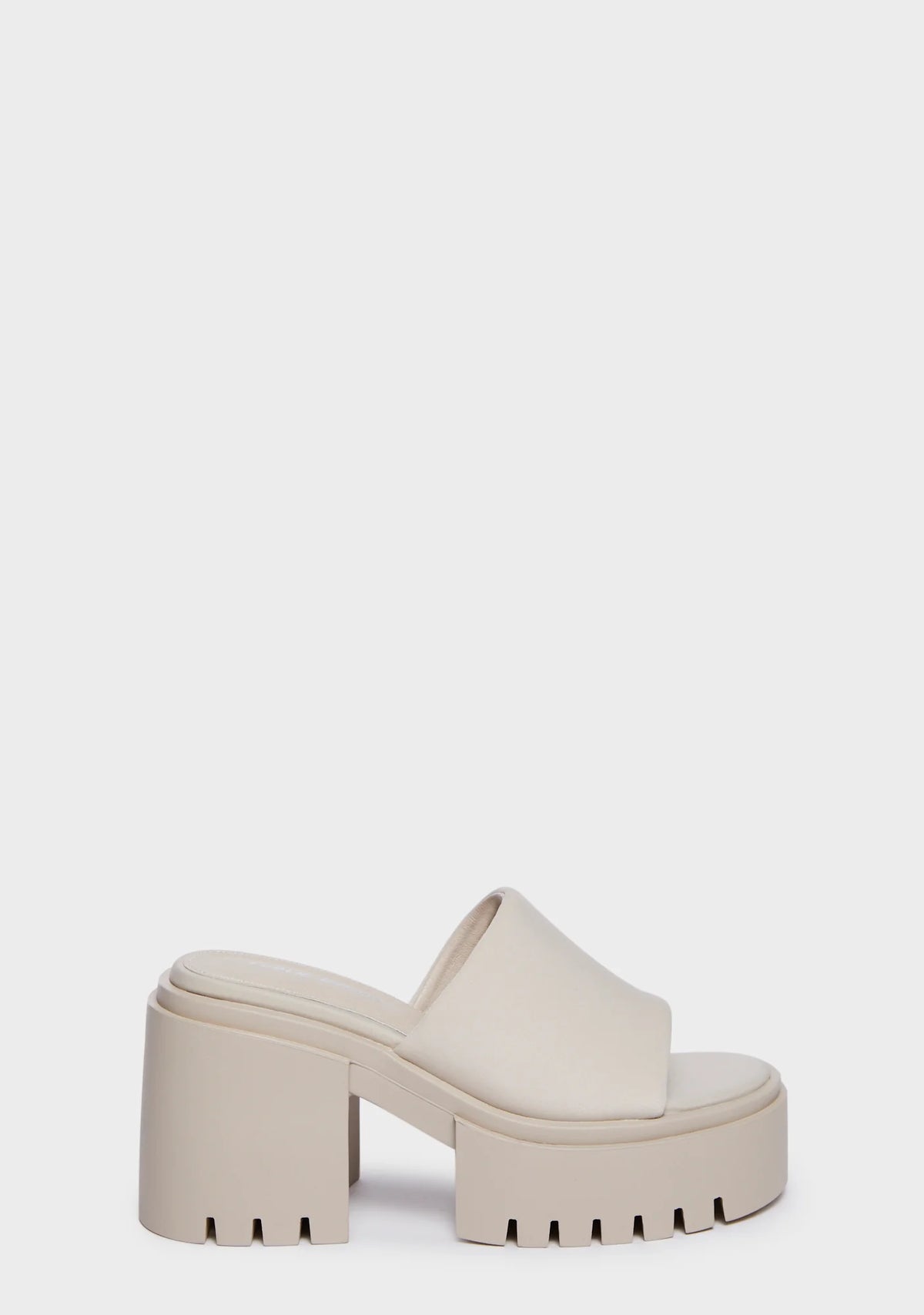 Sabeena Chunky Mule Round Toe Sandals - Off White