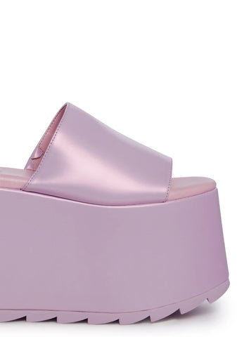 Gwen Platform Sandals-Purple