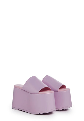 Gwen Platform Sandals-Purple