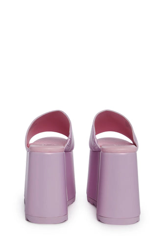 Gwen Platform Sandals-Purple