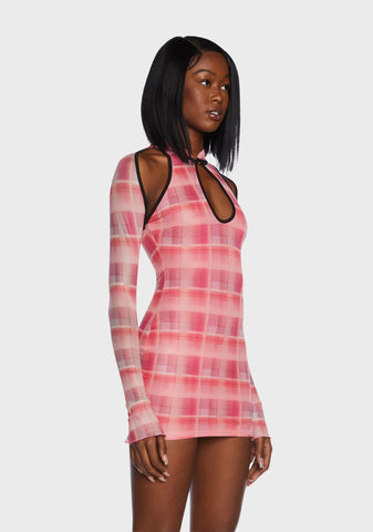 Rose Never Before Seen Mini Dress