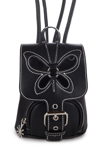 Feeling Good Butterfly Backpack - Black