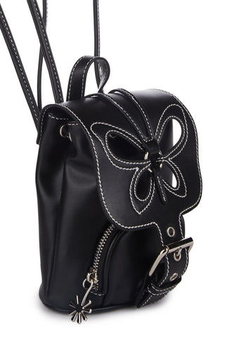 Feeling Good Butterfly Backpack - Black