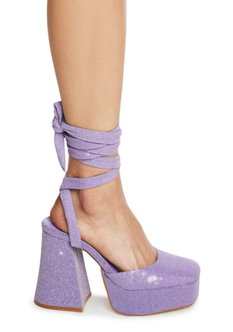 Lilac Platform Heels