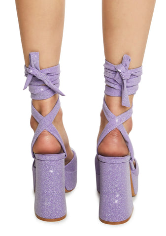 Lilac Platform Heels
