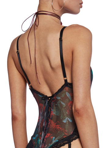 Thorns And Petals Lace-Up Teddy