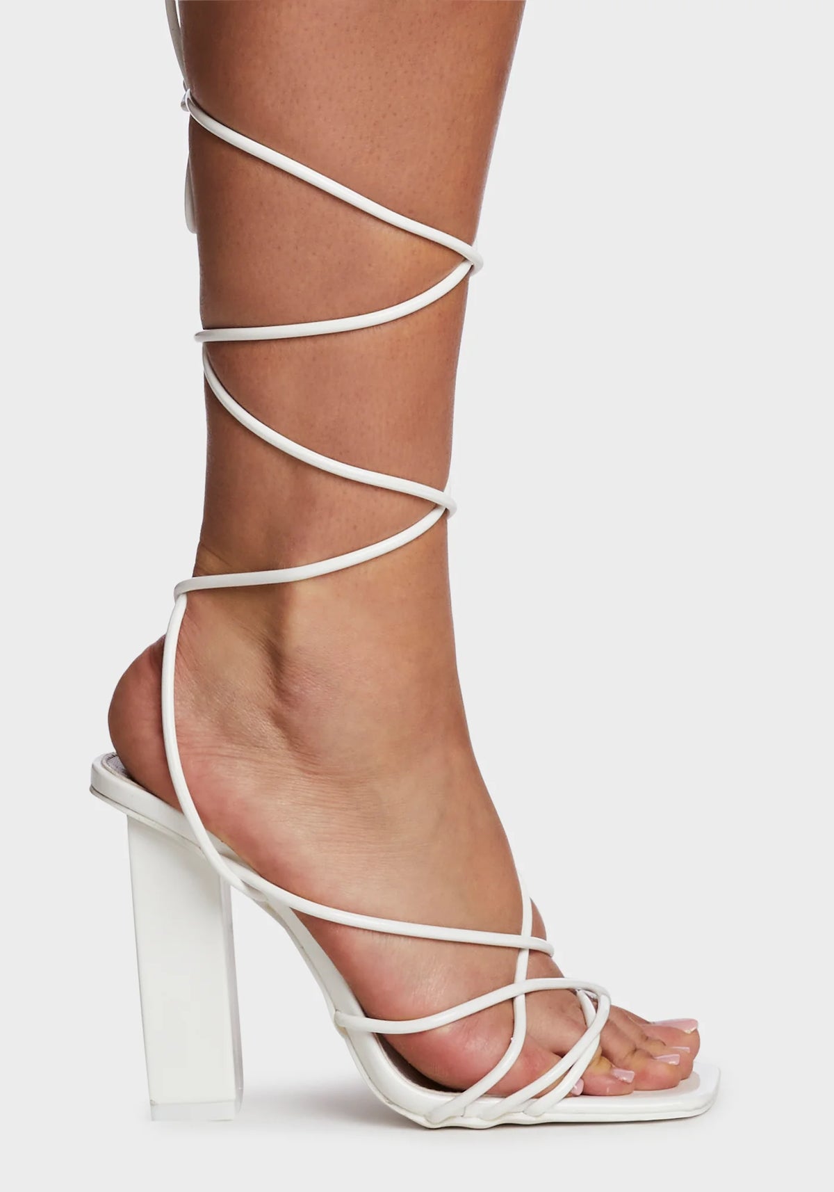 Wide Fit Nyla Lace Up Heels