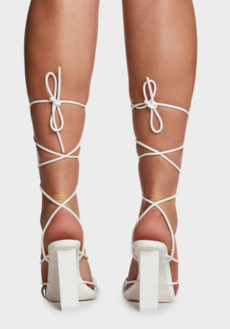 Wide Fit Nyla Lace Up Heels