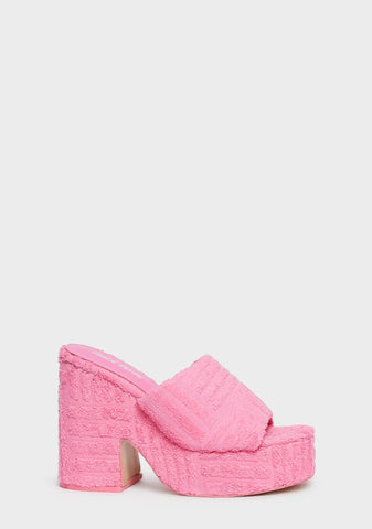Wavez Block Heels - Pink