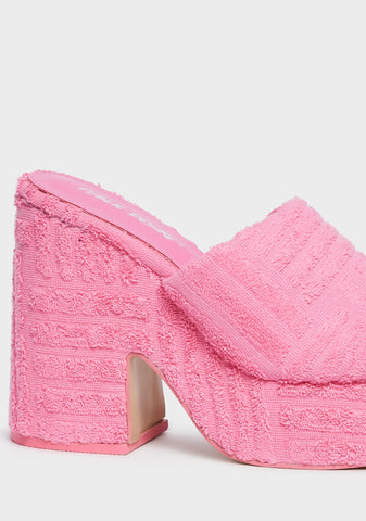 Wavez Block Heels - Pink