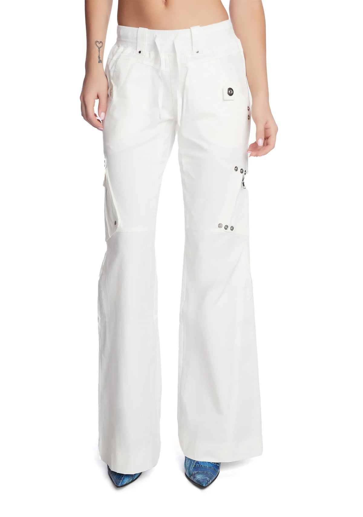 White Prilla Cargo Pants