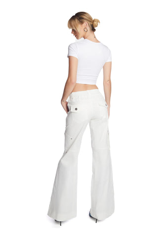 White Prilla Cargo Pants