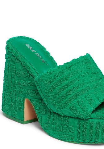 Wavez Block Heels - Green