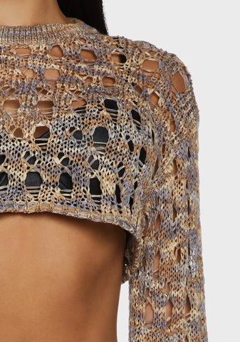 Gretel Super Cropped Knit Top