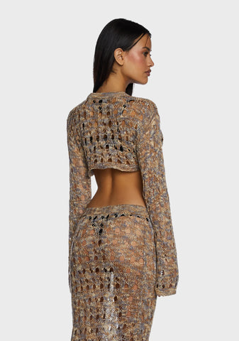 Gretel Super Cropped Knit Top