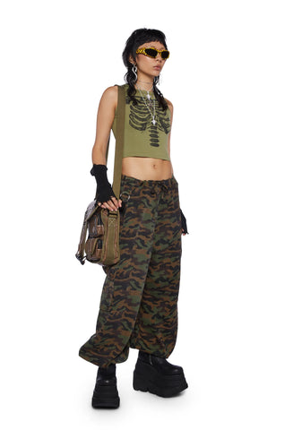 Commander Cameo Parachute Pants