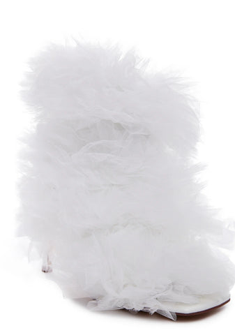 Tutu Stiletto Heels - White