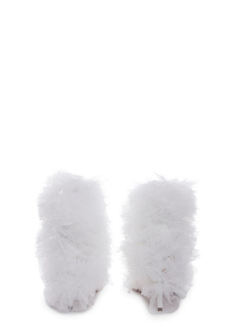 Tutu Stiletto Heels - White