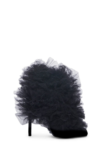 Tutu Stiletto Heels- Black