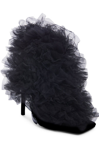 Tutu Stiletto Heels- Black