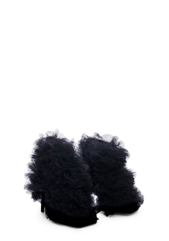 Tutu Stiletto Heels- Black