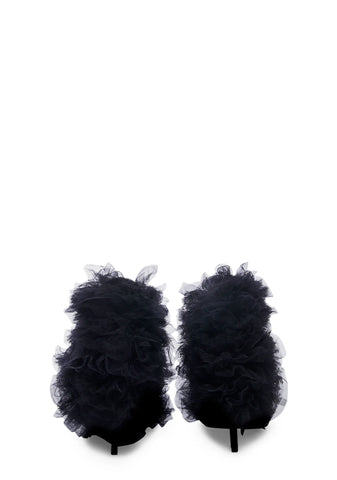 Tutu Stiletto Heels- Black