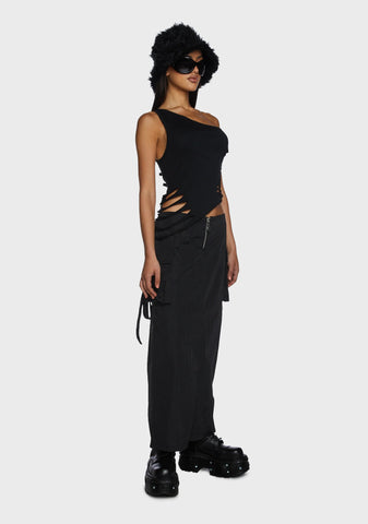 Web Slashed Vest Top