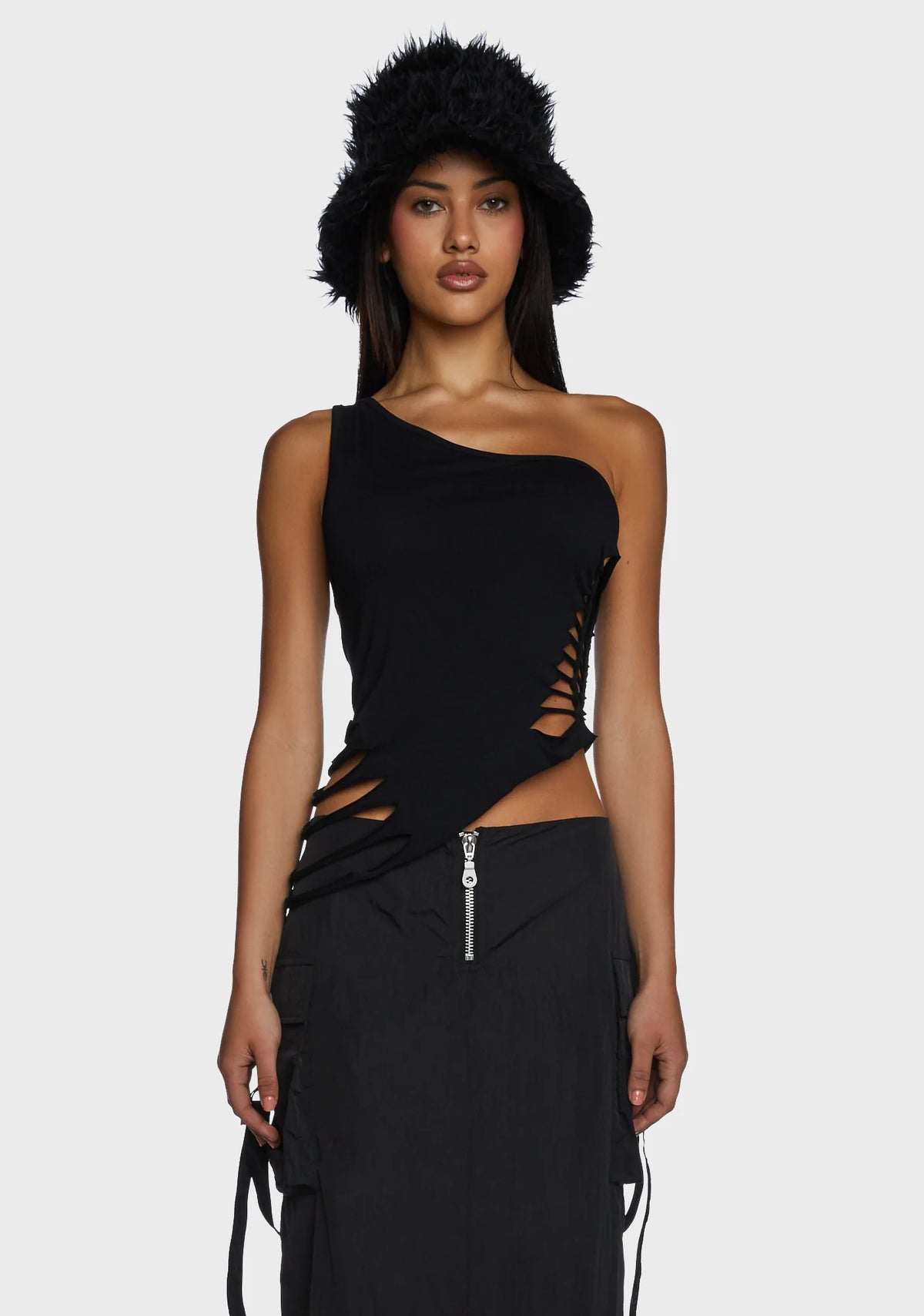 Web Slashed Vest Top