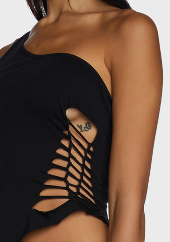 Web Slashed Vest Top