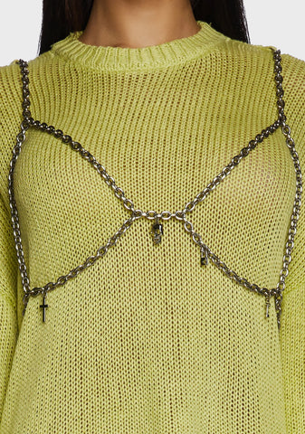 Trinket Layered Knit Sweater