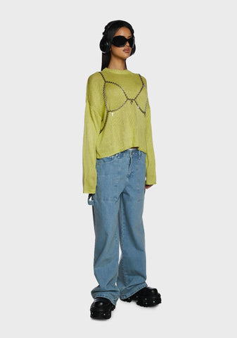 Trinket Layered Knit Sweater