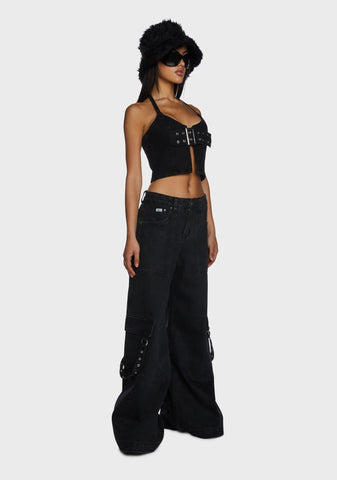 Grime Wide Leg Jeans