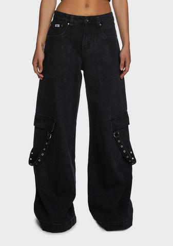 Grime Wide Leg Jeans
