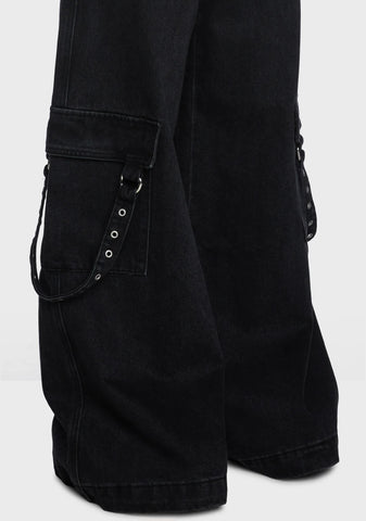 Grime Wide Leg Jeans