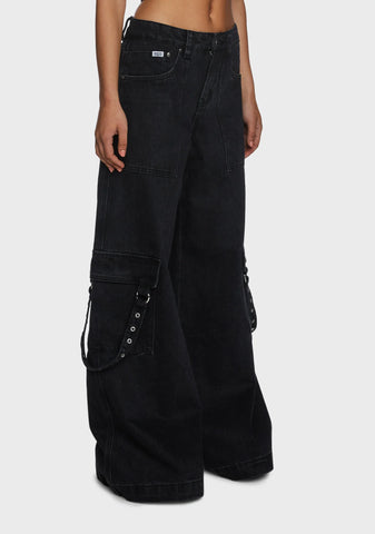 Grime Wide Leg Jeans