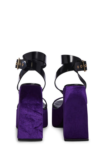 Sharell Platform Heels - Purple
