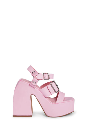 Khali Block Heels - Pink
