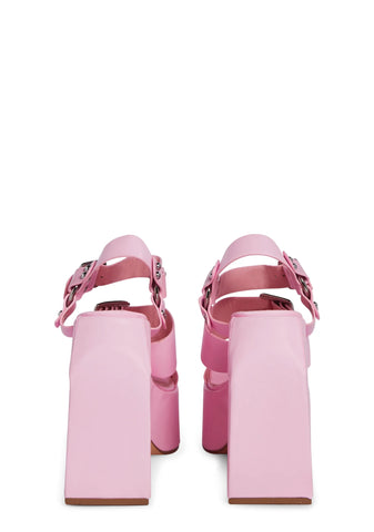 Khali Block Heels - Pink