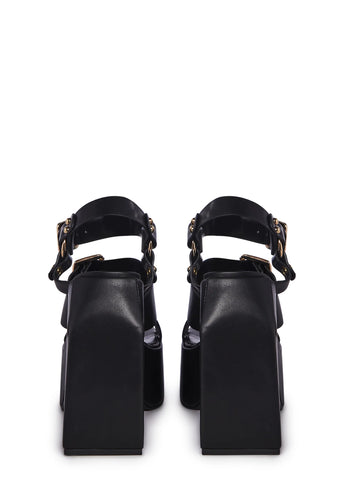 Khali Block Heels - Black