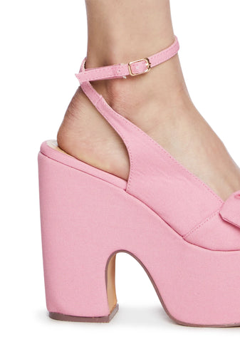 Sweet Modern Lovers Block Heels