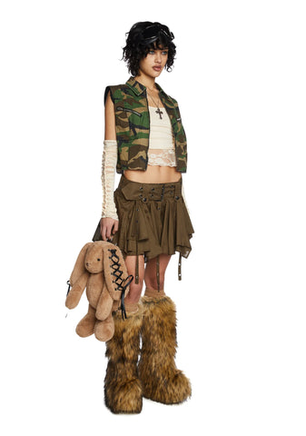 War With Nature Mini Skirt - Green